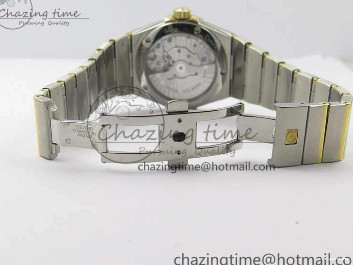 0303 Constellation 38mm SS YG VSF 1:1 Best Edition White Textured Dial on SS YG Bracelet A8500 Super Clone Upgraded 7922